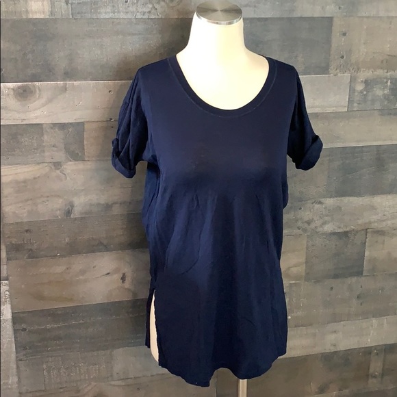 J. Crew Tops - Navy Blue J. Crew Long Stylish Shirt Sleeve Shirt